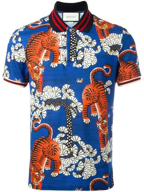 gucci bengal tiger polo shirt|Gucci tiger jewelry.